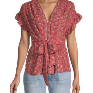 NWT Max Studio Flutter Sleeve Top - S